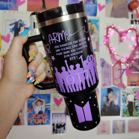 Copo Quencher BTS & ARMY OT7 - comprar online