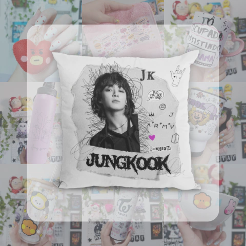 ALMOFADA - JUNGKOOK JK DOODLE