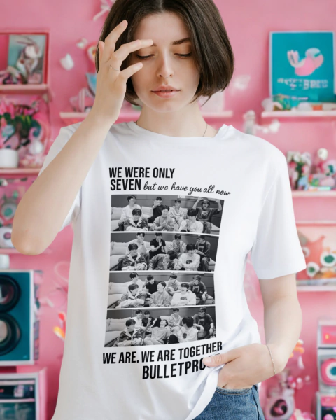 CAMISETA BTS We were only seven - comprar online