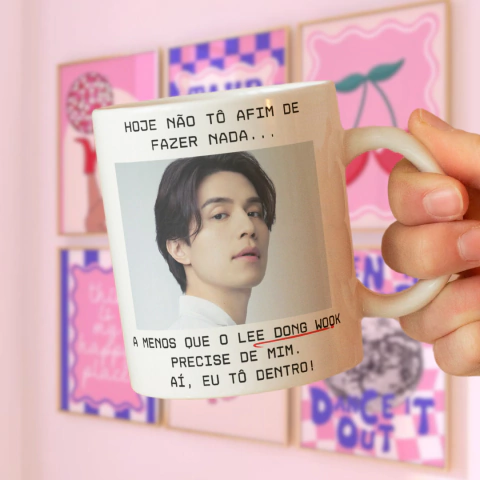 Caneca Modo preguiça, exceto para o Lee Dong Wook