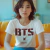 CAMISETA BTS LOGO VINHO