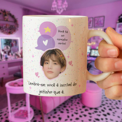 Caneca TAEHYUNG: Você está no caminho certo! - BTS