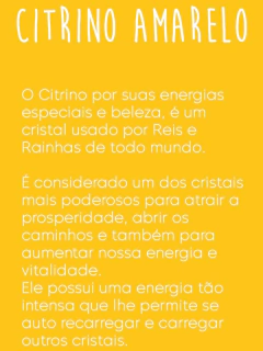 Gargantilha Citrino Amarelo | GA015 - comprar online