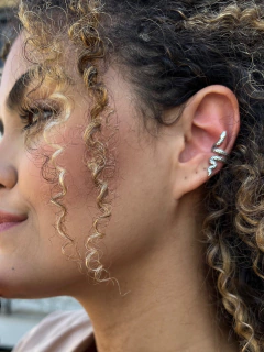 Piercing Fake Serpente prata envelhecido | P001