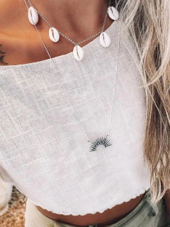 Gargantilha Conchas Natural | GA014 - Stefani Joias