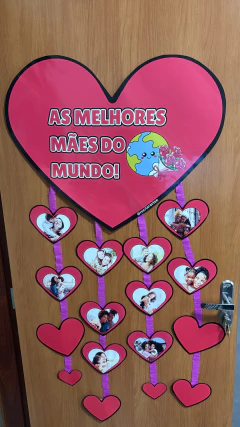 ENFEITE PARA PORTA DIA DAS MÃES - CORAÇÕES - comprar online