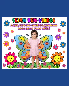 MURAL BEM-VINDOS PARA FOTOS - BORBOLETA na internet