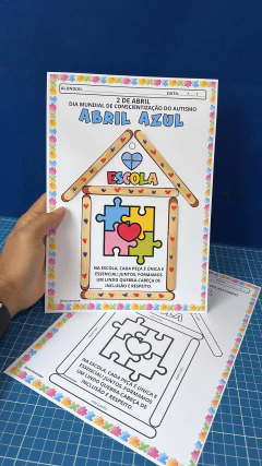 ATIVIDADE - AUTISMO - CASINHA COM PALITOS na internet