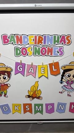Imagem do MURAL - BANDEIRINHAS DOS NOMES - FESTA JUNINA