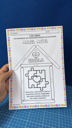 ATIVIDADE - AUTISMO - CASINHA COM PALITOS - loja online