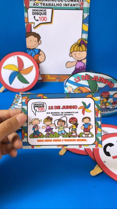 KIT DIA DE COMBATE AO TRABALHO INFANTIL - loja online