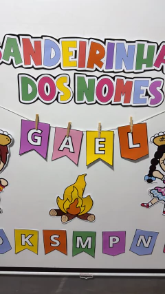 MURAL - BANDEIRINHAS DOS NOMES - FESTA JUNINA - comprar online