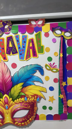 MURAL CARNAVAL - MÁSCARA - Recriar Arte