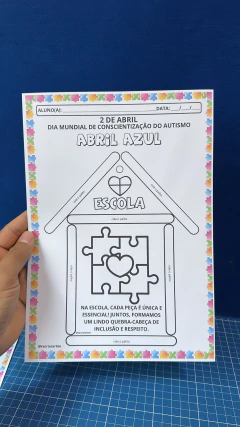 ATIVIDADE - AUTISMO - CASINHA COM PALITOS - Recriar Arte