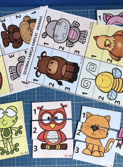 ATIVIDADE - QUEBRA-CABEÇA SIMPLES - ANIMAIS