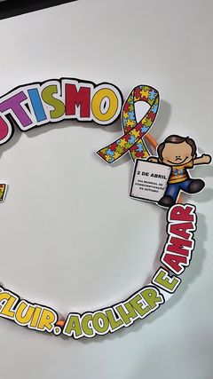 MOLDURA BAMBOLÊ - Dia Mundial de Conscientização do Autismo - loja online