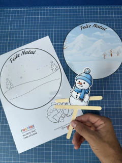 ATIVIDADE - BONECO DE NEVE - ESQUI - Recriar Arte
