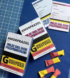 LEMBRANCINHA EMBALAGEM AMORPRAZOL - DIA DOS PROFESSORES no