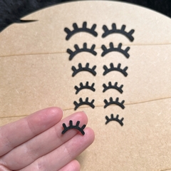Cílios de feltro de boneca cortado a laser - comprar online