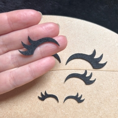 Cílios de feltro charme cortado a laser 2cm, 3cm ou 4cm - Ticia Reis