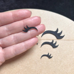 Cílios de feltro charme cortado a laser 2cm, 3cm ou 4cm - comprar online