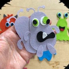 Recortes para confeccionar dedoche Monstrinhos 9cm - 5 unidades - comprar online