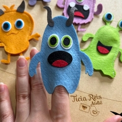 Recortes para confeccionar dedoche Monstrinhos 9cm - 5 unidades na internet