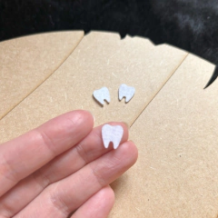 Mini dente 1.2cm cortado a laser 100 unidades - comprar online