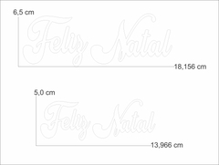 Feliz Natal de feltro 5 ou 6.5cm de altura - 10 unidades - comprar online
