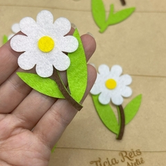 Flor de jardim de feltro cortado a laser - 30 unidades - comprar online