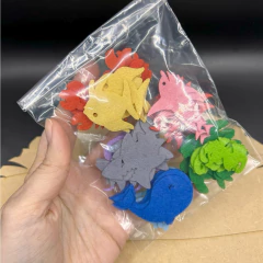 Mini Silhueta animais marinhos 3.5cm - 50 unidades - Ticia Reis