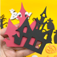 Aplique de halloween de EVA cortado a laser - 60 unidades - comprar online