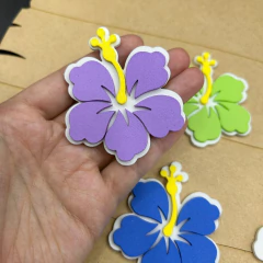 Flor de Hibisco de EVA 5.7cm colorido 20 unidades - comprar online