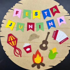 Mini aplique para festa junina ou julina de feltro - 1 kit - comprar online