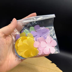 Flor de Cetim 4cm - 100 unidades - aplique para romber, vestido e body - Ticia Reis