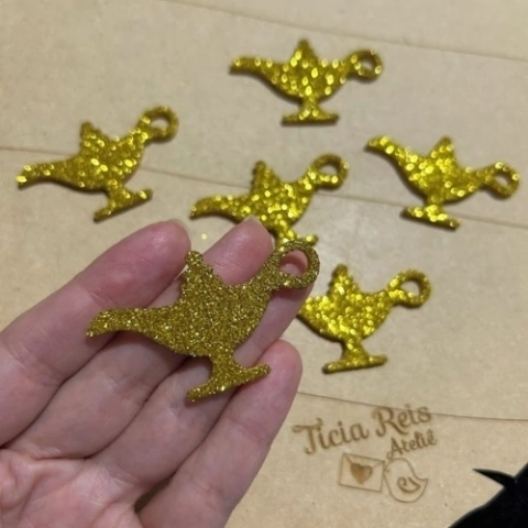 Lâmpada do Aladim de EVA cortado a laser - 30 unidade