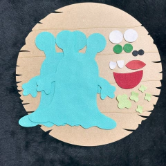 Recortes para confeccionar Monstrinhos 15cm - 1 unidade - Ticia Reis