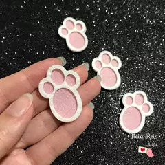 Pata de coelho de feltro cortado a laser 3.6cm - 16 unidades - comprar online