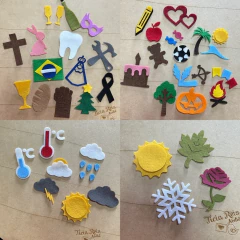 Símbolos para calendário interativo - 31 unidades - comprar online