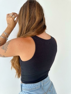 Cropped Vitória Preto - comprar online