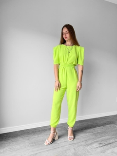 Macacão Longo Verde Neon - comprar online