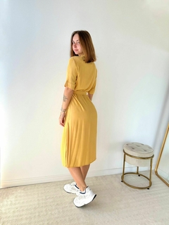 VESTIDO MIRINHA MOSTARDA - loja online