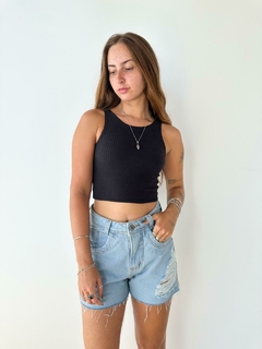 Cropped Vitória Preto - loja online