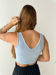 Cropped Erica azul - loja online