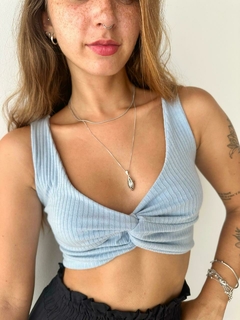 Imagem do Cropped Erica azul