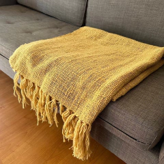 Manta-Pie de cama lana de oveja 220x100 - Jiron del cielo