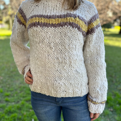 Sweater fueguino lana de oveja- Mediano en internet