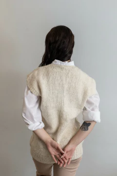 Chaleco lana de llama- grande en internet