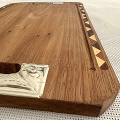 Tabla de madera y alpaca 50X35 - comprar online