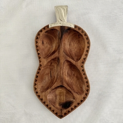 Copetinero hoja de madera y alpaca - comprar online